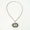 Vintage Silver Pendant Necklace Abstract Sun by Studio Else & Paul, Norway, 1970s 4