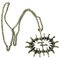 Vintage Silver Pendant Necklace Abstract Sun by Studio Else & Paul, Norway, 1970s 1