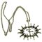 Vintage Silver Pendant Necklace Abstract Sun by Studio Else & Paul, Norway, 1970s, Image 1