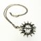 Vintage Silver Pendant Necklace Abstract Sun by Studio Else & Paul, Norway, 1970s 7