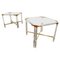 Vintage Acrylic Glass and Brass Side Tables by Charles Hollis Jones, 1970s, Set of 2 1