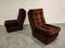 Mid-Century Lounge Chairs with Ottoman, 1970s, Set of 3 2