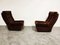 Mid-Century Lounge Chairs with Ottoman, 1970s, Set of 3 4