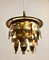 Brass Hanging Lamp, Sweden, 1960s, Image 2