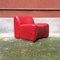 Italian Red Lounge Chairs, 1980s, Set of 2 18