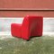 Italian Red Lounge Chairs, 1980s, Set of 2 11