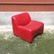 Italian Red Lounge Chairs, 1980s, Set of 2 17