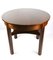 Brown Round Kitchen Table in High Gloss, 1970s 1