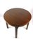Brown Round Kitchen Table in High Gloss, 1970s 5
