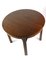 Brown Round Kitchen Table in High Gloss, 1970s 2