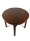 Brown Round Kitchen Table in High Gloss, 1970s 6