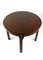 Brown Round Kitchen Table in High Gloss, 1970s, Image 6