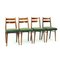 Oak and Fabric Dining Chairs from Interier Praha, Czechoslovakia, 1966, Set of 4 1