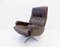 Dark Brown Leather Lounge Chair from de Sede, 1960s, Image 6