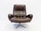 Dark Brown Leather Lounge Chair from de Sede, 1960s, Image 2