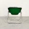 Green Leather Plona Armchair by Giancarlo Piretti for Castelli / Anonima Castelli, 1970s 4