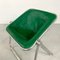 Green Leather Plona Armchair by Giancarlo Piretti for Castelli / Anonima Castelli, 1970s 5