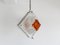 White and Amber Murano Glass Pendant Lamp, Italy, 1960s, Image 2