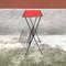 Italian Red Formica Coffee Table with Magazine Rack, 1960s 2