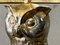 Silver Metsl Owl Table Lamp, France, 1960s 6