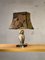 Silver Metsl Owl Table Lamp, France, 1960s, Image 1