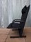Vintage Black Canvas Highback T-Line Armchair by Burkhard Vogtherr by Arflex, 1984 1