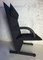 Vintage Black Canvas Highback T-Line Armchair by Burkhard Vogtherr by Arflex, 1984 10