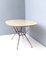 Midcentury Wooden and Iron Dining Table with Glass Top, Italy 1950s, Image 8