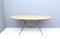 Midcentury Wooden and Iron Dining Table with Glass Top, Italy 1950s 4