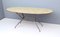 Midcentury Wooden and Iron Dining Table with Glass Top, Italy 1950s 5