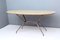 Midcentury Wooden and Iron Dining Table with Glass Top, Italy 1950s 6