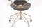 Chaise de Bureau Modèle 3117 en Cuir Patiné par Arne Jacobsen pour Fritz Hansen, 1960s 9