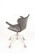 Silla de escritorio modelo 3117 de cuero patinado de Arne Jacobsen para Fritz Hansen, años 60, Imagen 3