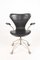 Model 3117 Desk Chair in Patinated Leather by Arne Jacobsen for Fritz Hansen, 1960s 1