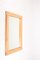 Large Scandinavian Mirror in Solid Patinated Pine, 1970s, Image 1