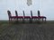 Oak Chairs with Spade Signs, 1940s, Set of 5 5