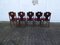 Chaises avec Panneaux en Chêne, 1940s, Set de 5 7