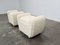 French Footstools or Poufs in Pierre Frey Boucle Fabric, 1970s, Set of 2 2
