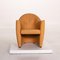 Leather Armchair Set in Yellow Ocher Brown from Leolux, Set of 2 6