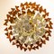 Spiralenförmiger Murano Glas Kronleuchter von Venini 8