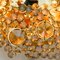 Gilded Brass and Crystal Glass Flush Mount Light from Palwa, 1960s, Image 8