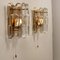 Palazzo Gilt Brass and Glass Wall Lights by J.T. Kalmar, Set of 7 12