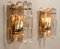 Palazzo Gilt Brass and Glass Wall Lights by J.T. Kalmar, Set of 7 18