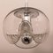 Large Clear Glass Wall Sconce by Koch & Lowy for Peill & Putzler, Image 18