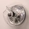 Large Clear Glass Wall Sconce by Koch & Lowy for Peill & Putzler, Image 15