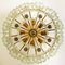 Glass Flush Mount or Chandelier by J.T. Kalmar, 1960s 8