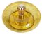 Murano Amber Glass Flush Mount or Wall Light, 1970s, Image 10