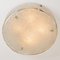 Large Thick Textured Glass Flush Mount or Ceiling Light, 1960s 8