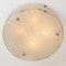 Large Thick Textured Glass Flush Mount or Ceiling Light, 1960s 13