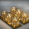Wall Lights in Brass and Glass from Peill & Putzler, 1970s, Set of 2 3